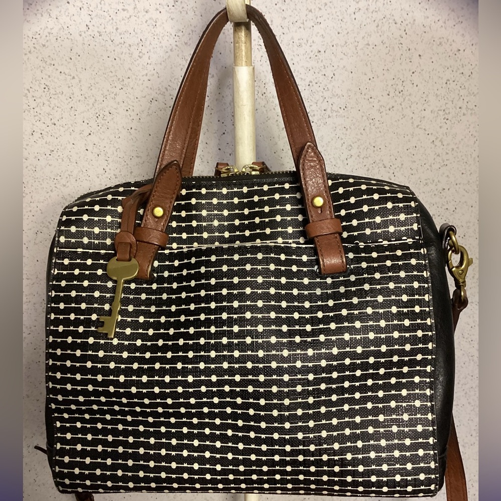 Fossil Satchel With Crossbody Strap - image 1